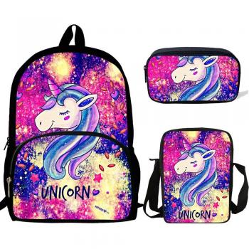 Kit scolaire licorne 3 pièces