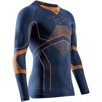 XL Men’s X-Bionic Marine Orange Light Base Layer – Long Sleeve Accumulator
