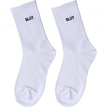 Unisex Casual Cotton Ankle Socks with Letter Design