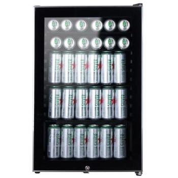 115‑Litre Black ElectriQ Drink Chiller, Stainless Steel Edge
