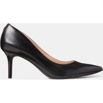 Scarpe Tacco Alto Lanaette Ralph Lauren Pelle Nera Taccone Spillo