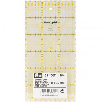 Prym R1530 Universal Ruler 15 x 30 cm with cm Angles Scale
