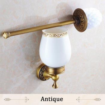 Accesorio de baño cepillo tazón bronce