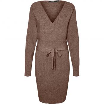 Vestido de mujer, Vero Moda Hollyrem, cuello de pico y manga larga