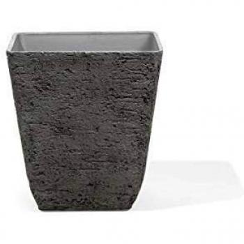 BELIANI Grauer Quadratischer Blumentopf – 49 x 49 x 53 cm, Elegant & Modern