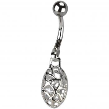 Chirurgischer Stahl Navel Piercing – 925 Sterling Silber