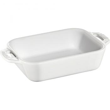 Plat de cuisson Staub 27 x 20 cm blanc