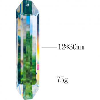 Decoración de ventanas con prismas de cristal