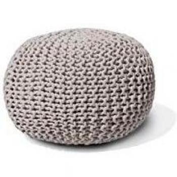 Almohadilla Puf Beliani Gris Claro 40 x 25 cm – Disponible en Conrad