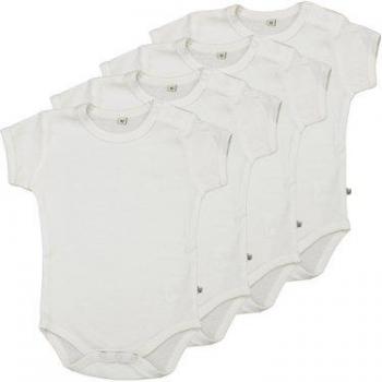 Pippi Baby Kurzarmbody 4er Set Weiß