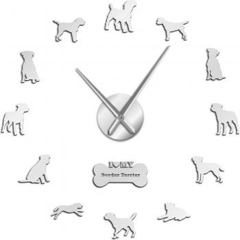Horloge Murale Moderne « Chiot Miroir »