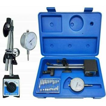 Supporto Magnetico per Comparatore a Quadrante, Gamma 10 mm, Graduazione 0,01 mm – 1 Set
