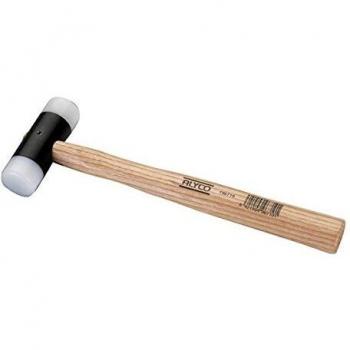 Martillo de 300 gr con Mango de Madera y Bocas de Nylon
