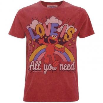 Sesamstraße Elmo Love Is T-Shirt rot für Herren