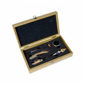 Coffret sommelier bambou 5 pièces Pradel Excellence
