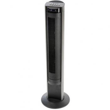 Black Oscillating Remote Control Tower Fan