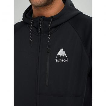 Burton Herren Crown Bonded Full-Zip‑Hoodie Schwarz, Extra Large (XXL)