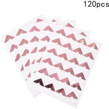 Decorative Self-Adhesive Photo Frame Corners (120 Pieces)