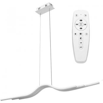 Lampada sospensione LED bianco APP807‑CP, telecomando 3‑Punti, 70W, 84 × 6 × 7,5 cm, regolabile
