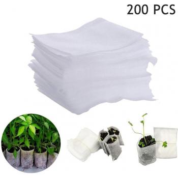 500Pcs Eco-Friendly Aeration Planting Bags 8x10cm