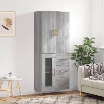 Armoire de rangement Sonoma gris 69,5x34x180 cm