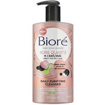Biore Charcoal & Rose Quartz Daily Face Wash 200ml