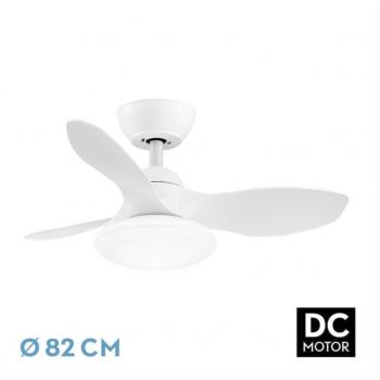 Ventilador DC Eficiente Páramo 36W 3 Aspas Color Blanco