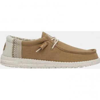 Scarpe Hey Dude Wally in Lino Ocra EU 41