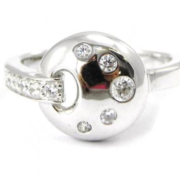 Bague argentée “Déesse” blanche 52 (in italiano)