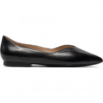Ballerine Caprice Nero Cuoio Tacco Blocchetto 40