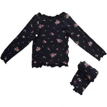 Set Floral Manga Larga 8 años: Pijama Bebé