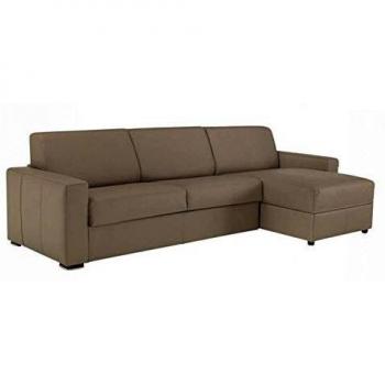Canapé Dangle Dreamer Convertible Express 160 cm – Polyuréthane Taupe, Matelas 16 cm