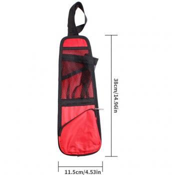 Soporte de viaje con organizador y bolsa de basura para asiento de coche