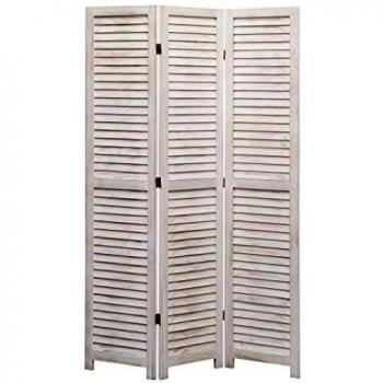 VidaXL Cloison de séparation 3 panneaux 105x165 cm Bois top