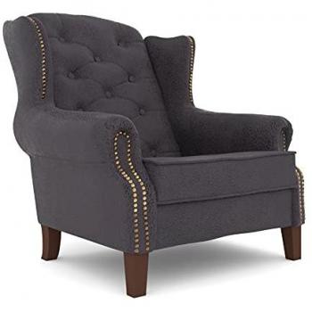 S-Style Möbel Ohrensessel im Chesterfield-Design