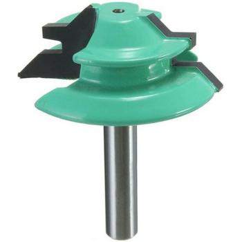 Outil de fraisage 45 degrés tige 1/4 pouce 1-1/2 pouce diamètre