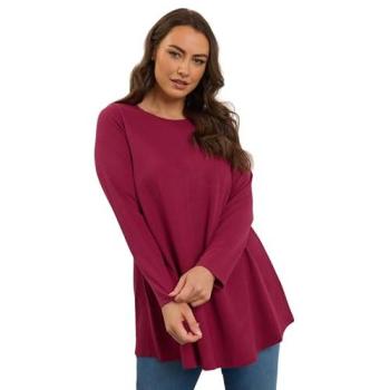 Pull rouge à manches longues Yours Curve