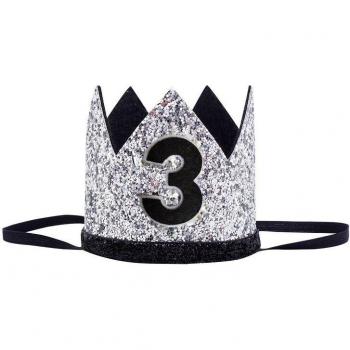 Golden Blue First Birthday Party Hat and Costume