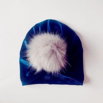 Turbante Infantil Terciopelo y Pelota 7 Tonos