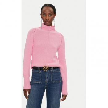 Pinko Legatura Rollkragenpullover in Rosa