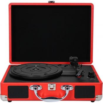 Compact Phonograph with Stereo Sound and Speakers