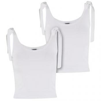 Débardeur femme Urban Classics en jersey taille XS blanc