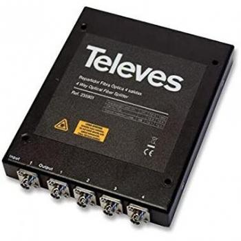 Televes OVT4N Splitter & Kombinator (schwarz) – Hochwertiges TV-Kabelsystem