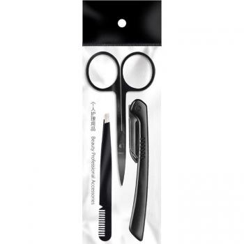 3 piezas de cuidado personal: pinzas y tijeras de acero