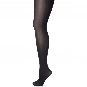XL Black Wolford Satin Opaque 50 DEN Tights