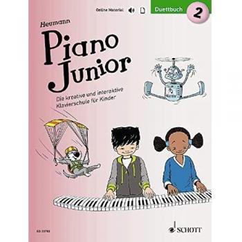 Piano Junior: Duettbuch 2: Die kreative und interaktive Klavierschule für Kinder. Band 2. Klavier 4-händig. (Piano Junior