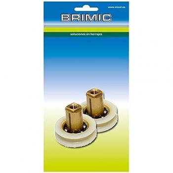 Blíster con 2 rodamientos para mampara de tubo RD2 Ø22x6mm