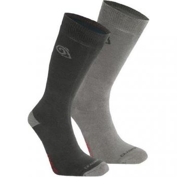 Wander‑Damen‑Socken Craghopper Nosilife – 2er Pack Grau (36‑38)