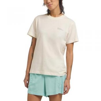 Donna Jack Wolfskin T-Shirt Manica Corta XXL Essenziale Bianco Sporco
