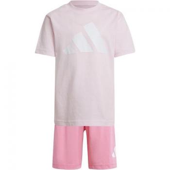Conjunto Deportivo Adidas Rosa y Blanco